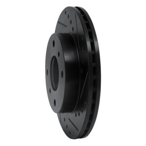 Infiniti G20 Brake Rotor (1) - Front Right - R1 Concepts - Drilled & Slotted - Black - `89-`13